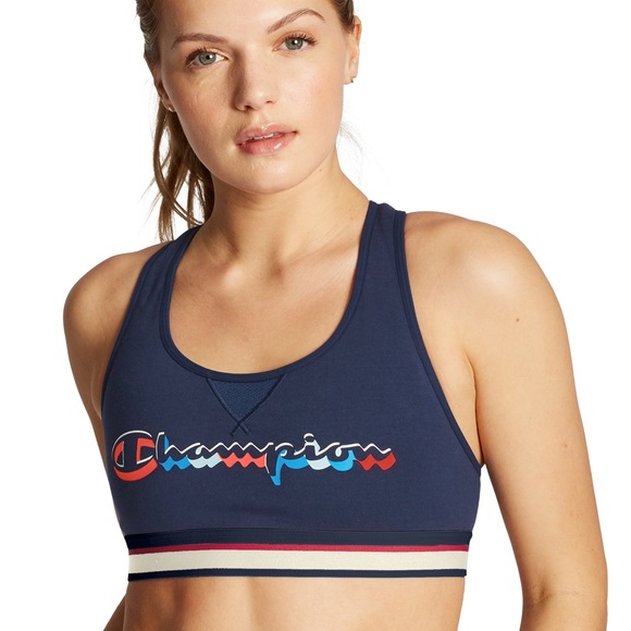 NWT Champion The Authentic Script Logo Sports Bra - Picture 2 of 3